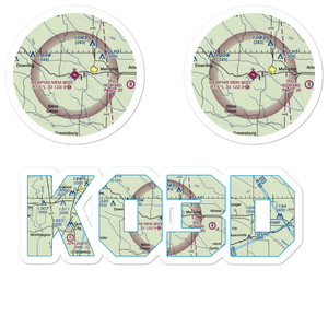 Memphis Memorial Airport (03D) VFR Sectional Sticker Pack