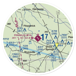 Franklin Field (07A) VFR Sectional Sticker (20 mile)