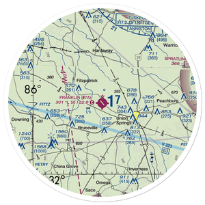 Franklin Field (07A) VFR Sectional Sticker (30 mile)