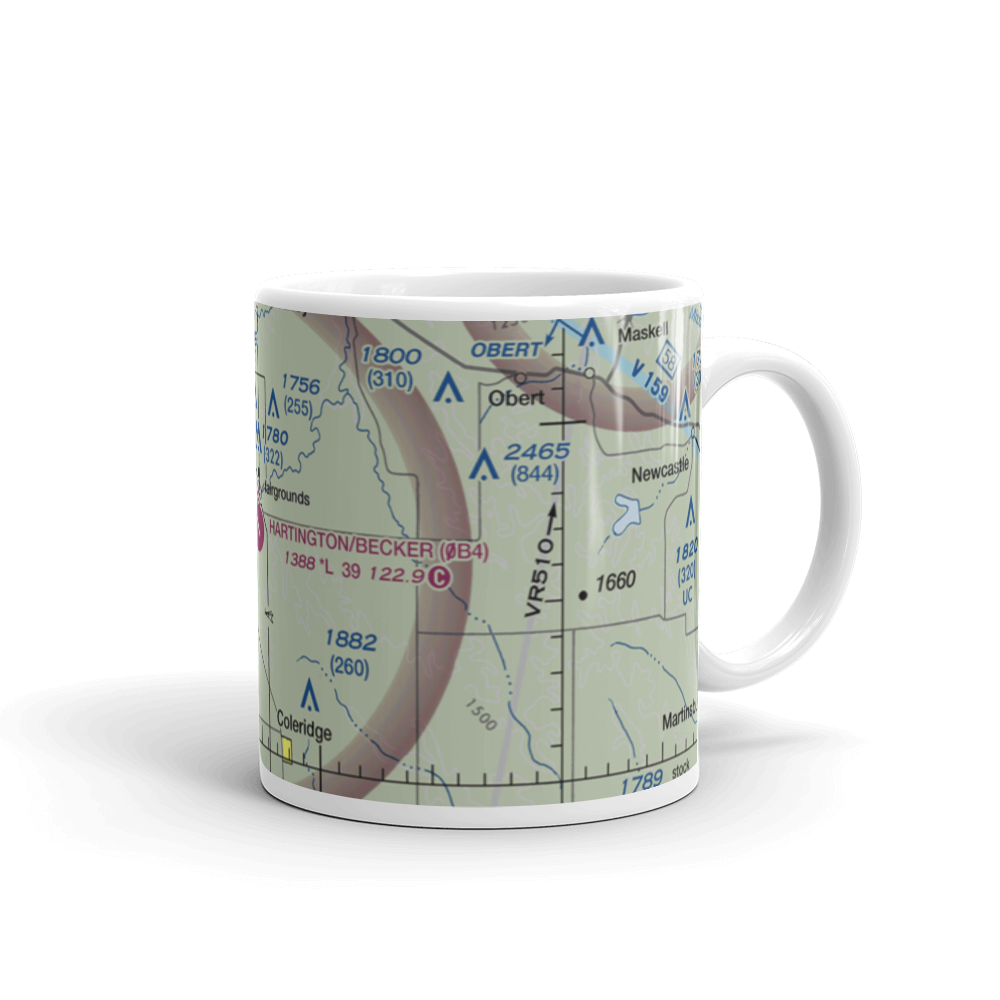 Hartington Municipal Airport (0B4) VFR Sectional  Mug 