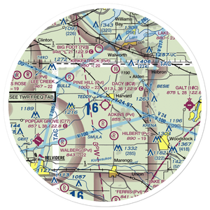Dacy Airport (0C0) VFR Sectional Sticker (30 mile)
