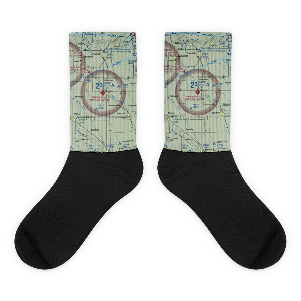 Pender Municipal Airport (0C4) VFR Sectional Socks 