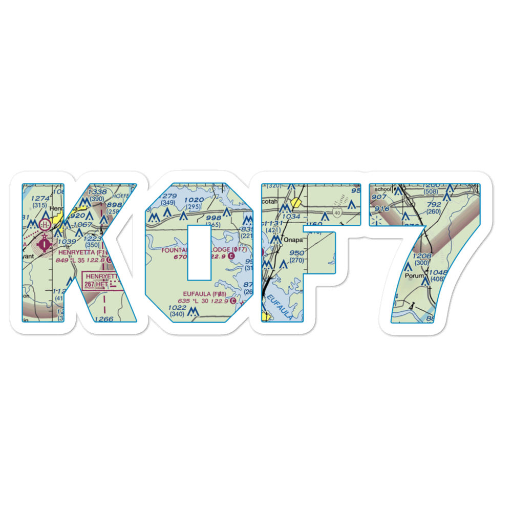 Fountainhead Lodge Airpark (0F7) VFR Sectional Sticker 