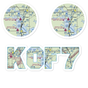 Fountainhead Lodge Airpark (0F7) VFR Sectional Sticker Pack