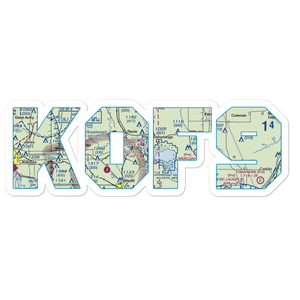 Tishomingo Airpark (0F9) VFR Sectional Sticker