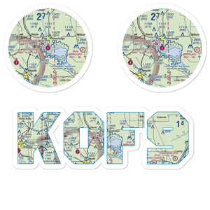 Tishomingo Airpark (0F9) VFR Sectional Sticker Pack