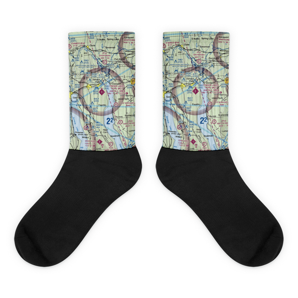 Finger Lakes Regional Airport (0G7) VFR Sectional Socks 