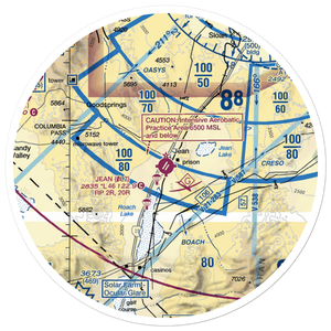 Jean Airport (0L7) VFR Sectional Sticker (30 mile)