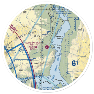 Echo Bay Airport (0L9) VFR Sectional Sticker (30 mile)