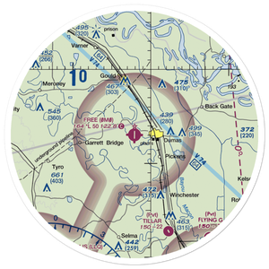 Billy Free Municipal Airport (0M0) VFR Sectional Sticker (30 mile)