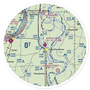 Byerley Airport (0M8) VFR Sectional Sticker (30 mile)
