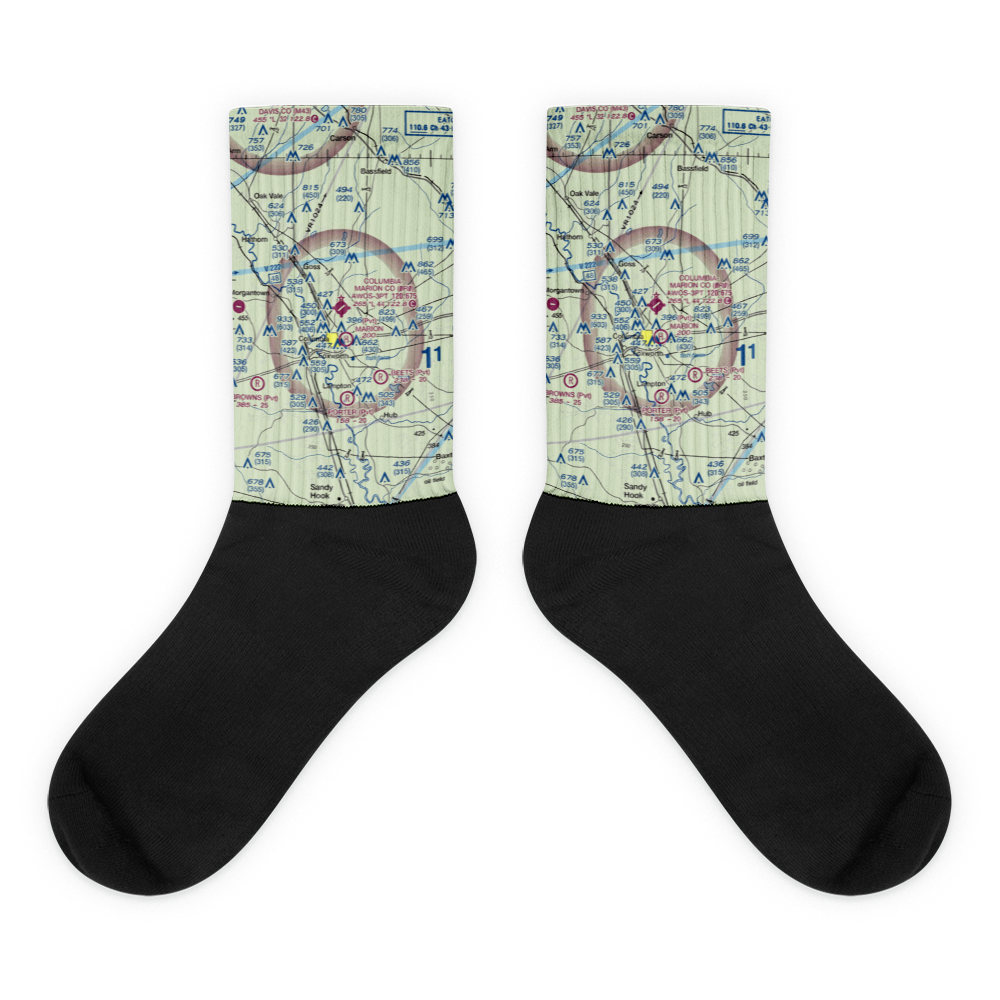 Columbia-Marion County Airport (0R0) VFR Sectional Socks 