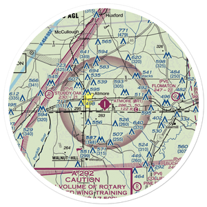 Atmore Municipal Airport (0R1) VFR Sectional Sticker (30 mile)
