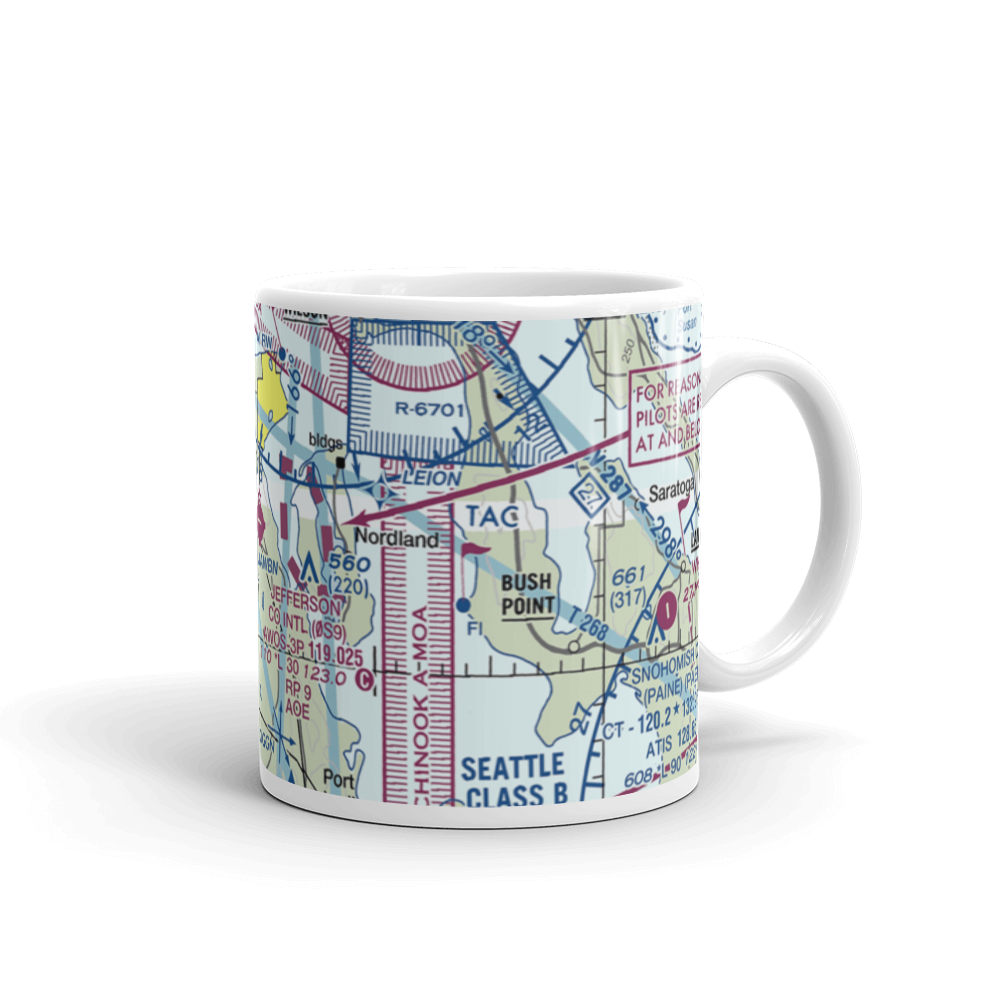 Jefferson County International Airport (0S9) VFR Sectional  Mug 