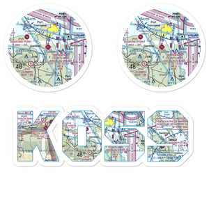 Jefferson County International Airport (0S9) VFR Sectional Sticker Pack