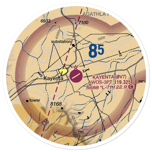 Kayenta Airport (0V7) VFR Sectional Sticker (20 mile)