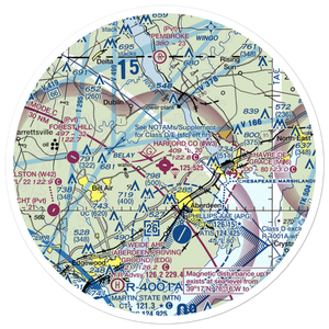 Harford County Airport (0W3) VFR Sectional Sticker (30 mile)