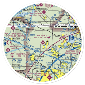 Galt Field (10C) VFR Sectional Sticker (30 mile)