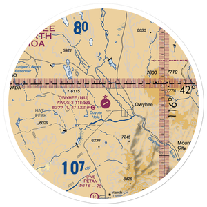 Owyhee Airport (10U) VFR Sectional Sticker (30 mile)