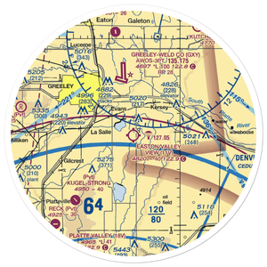 Easton/Valley View Airport (11V) VFR Sectional Sticker (30 mile)