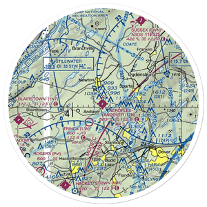 Aeroflex-Andover Airport (12N) VFR Sectional Sticker (30 mile)