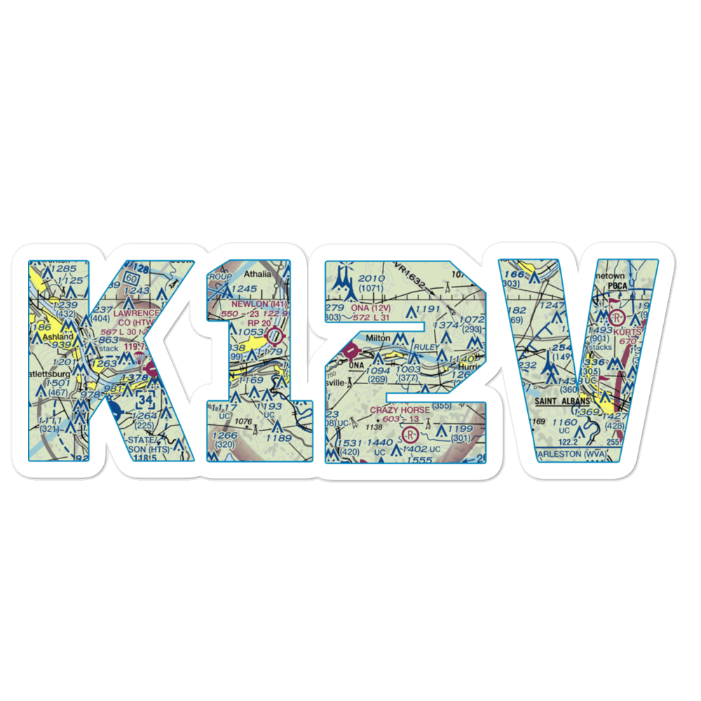 Ona Airpark (12V) VFR Sectional Sticker 