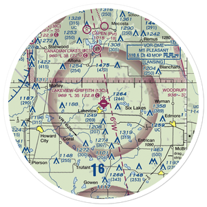 Lakeview-Airport-Griffith Field (13C) VFR Sectional Sticker (30 mile)