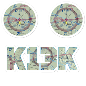 Eureka Municipal Airport (13K) VFR Sectional Sticker Pack