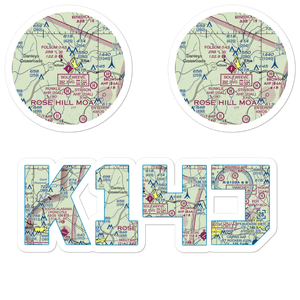 Carl Folsom Airport (14J) VFR Sectional Sticker Pack