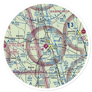 Cook County Airport (15J) VFR Sectional Sticker (30 mile)