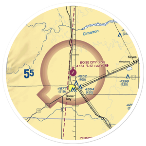 Boise City Airport (17K) VFR Sectional Sticker (30 mile)