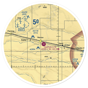 Haxtun Municipal Airport (17V) VFR Sectional Sticker (30 mile)