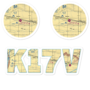 Haxtun Municipal Airport (17V) VFR Sectional Sticker Pack
