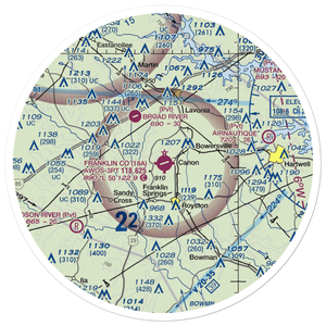 Franklin County Airport (18A) VFR Sectional Sticker (30 mile)