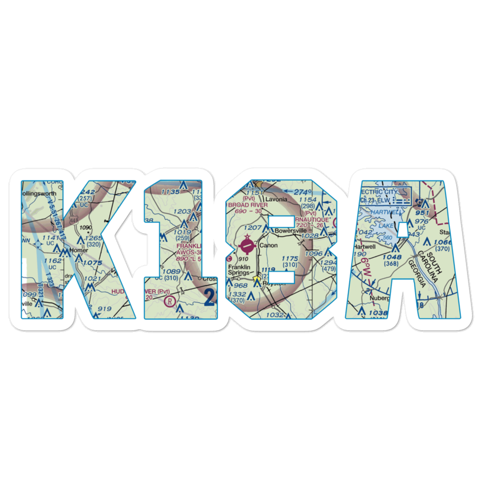 Franklin County Airport (18A) VFR Sectional Sticker 