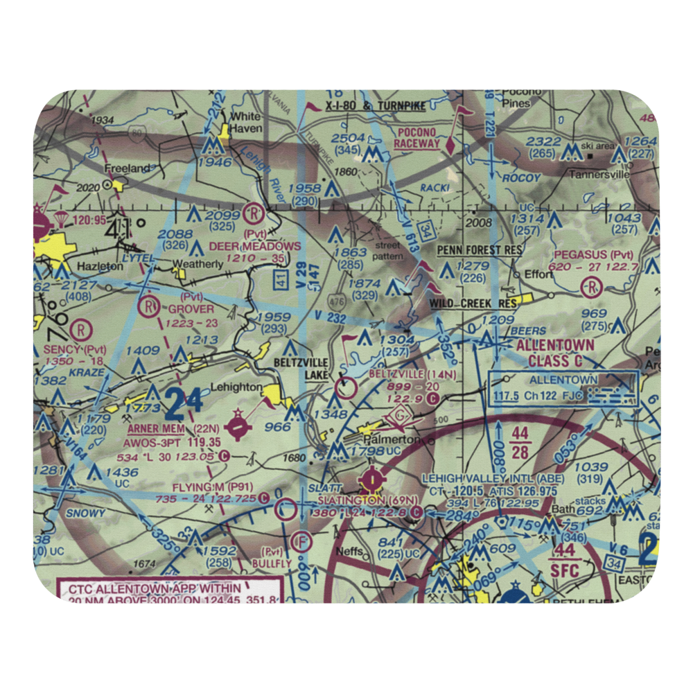 Neeb Airport (3PA2) VFR Sectional Mouse Pad 