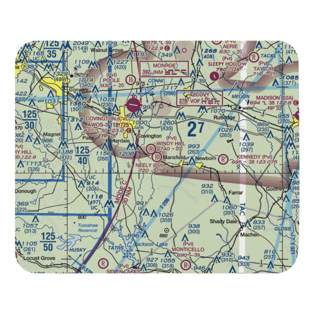 Neely Farms Airport (9GE7) VFR Sectional Mouse Pad 