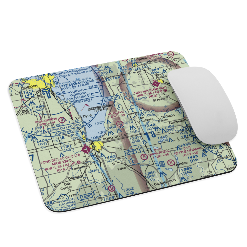 Nett Construction Airport (7WI9) VFR Sectional Mouse Pad 