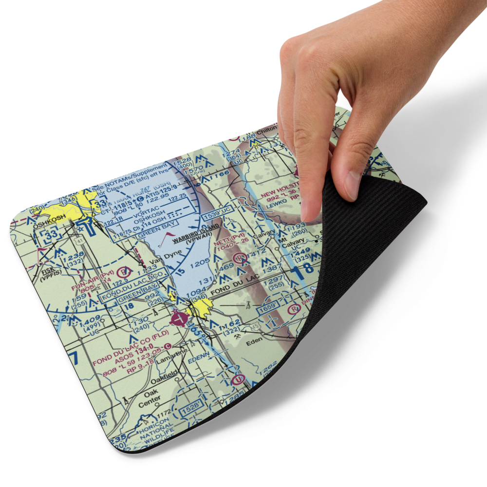 Nett Construction Airport (7WI9) VFR Sectional Mouse Pad 