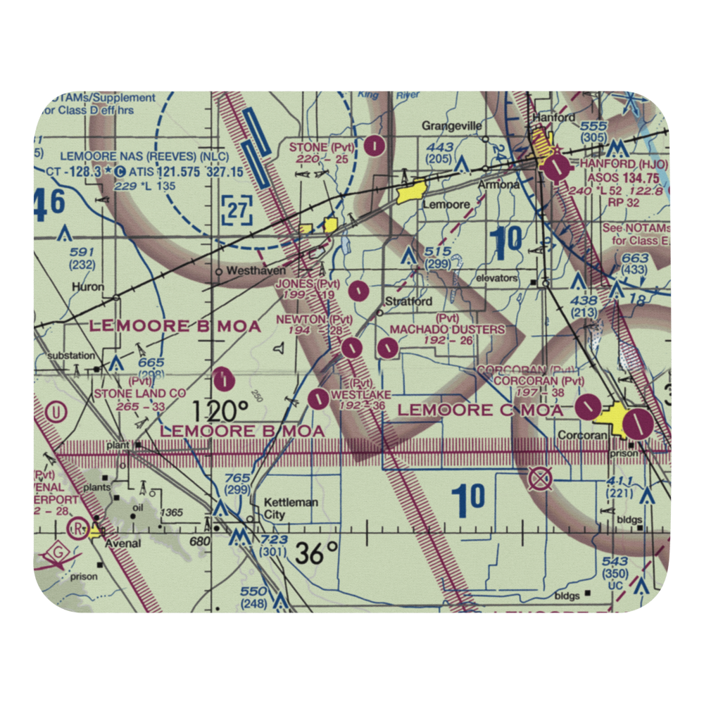 Newton Field (12CL) VFR Sectional Mouse Pad 