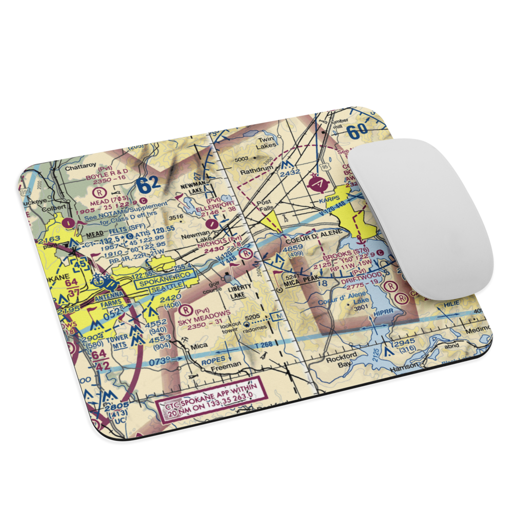 Nichols Ranch Airport (ID07) VFR Sectional Mouse Pad 
