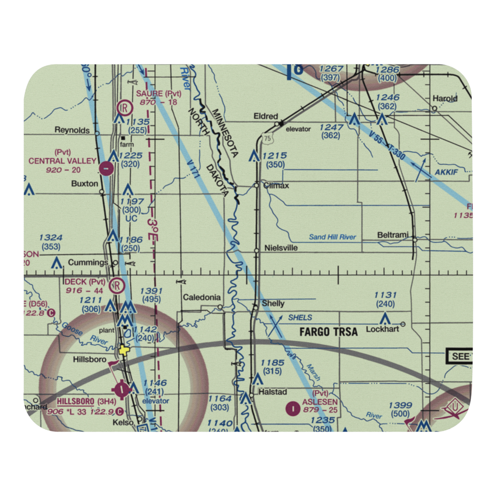 Nielsville Airport (84MN) VFR Sectional Mouse Pad 