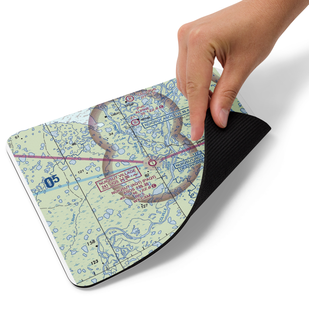 Nuiqsut Airport (AQT) VFR Sectional Mouse Pad 