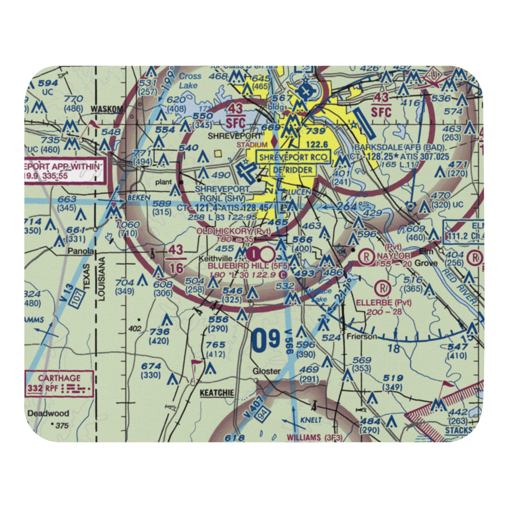 Old Hickory Ranch Airport (56LA) VFR Sectional Mouse Pad 