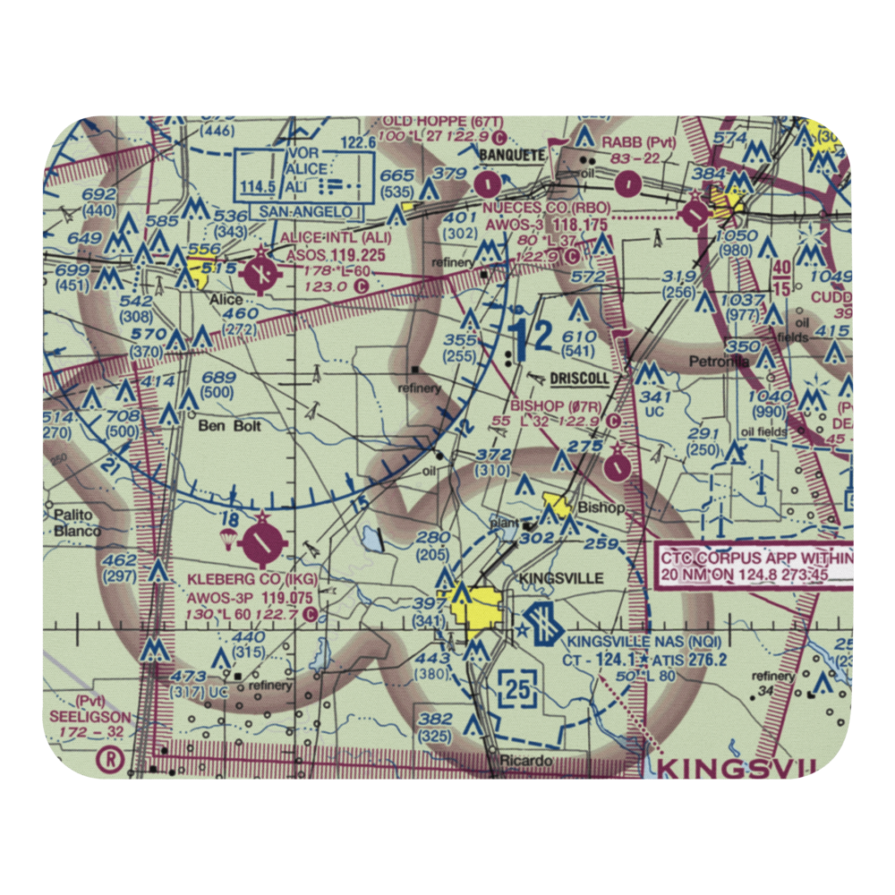 Oliver Till Airport (US-0016) VFR Sectional Mouse Pad 