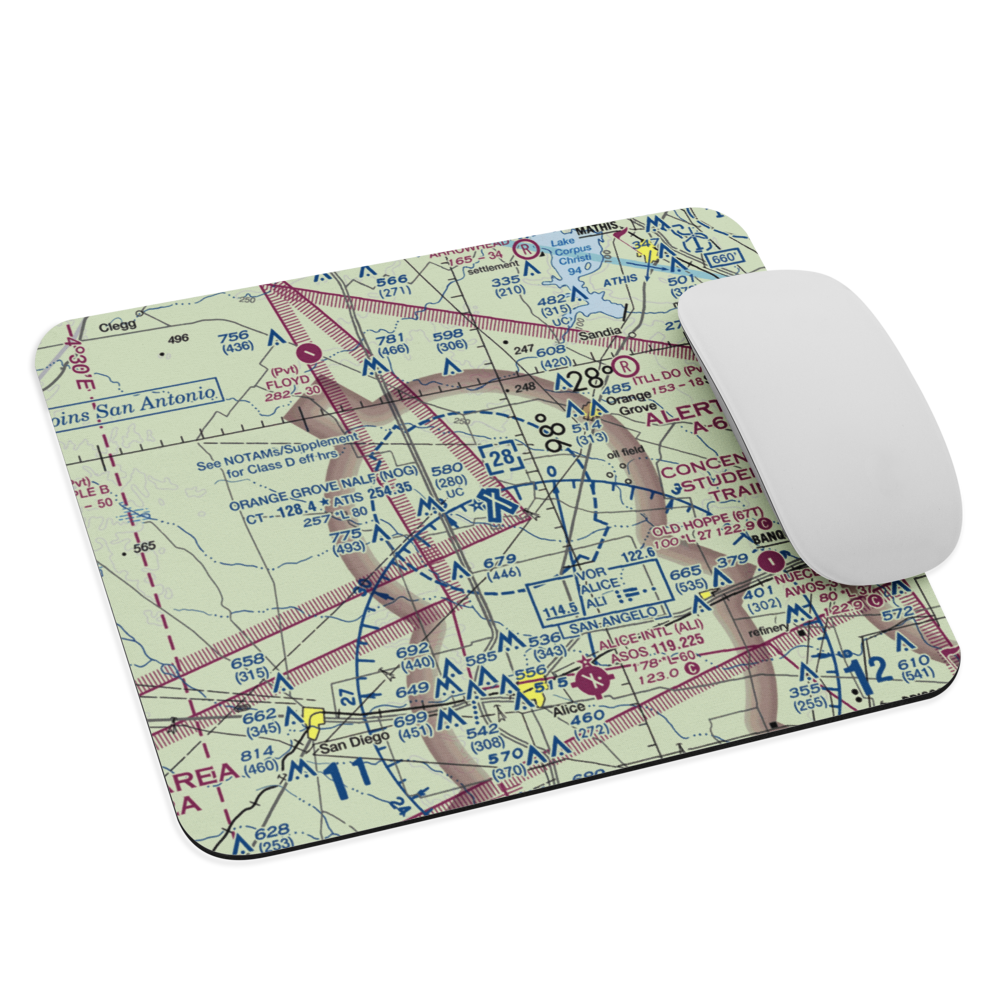 Orange Grove Naval Auxiliary Landing Field (NOG) VFR Sectional Mouse Pad 