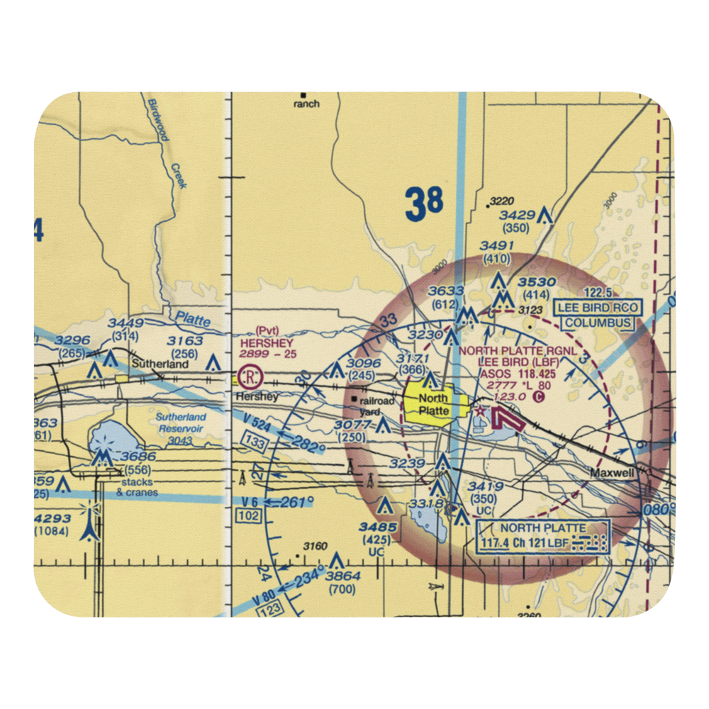 Orr Field (NE25) VFR Sectional Mouse Pad 