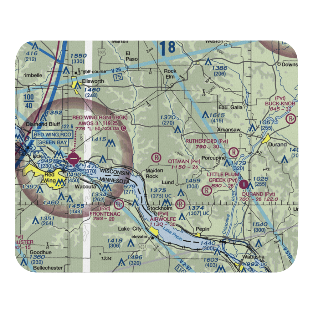 Ottman Landing Airport (5WN9) VFR Sectional Mouse Pad 