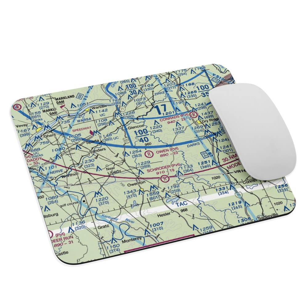 Owen Air Park (0KY0) VFR Sectional Mouse Pad 