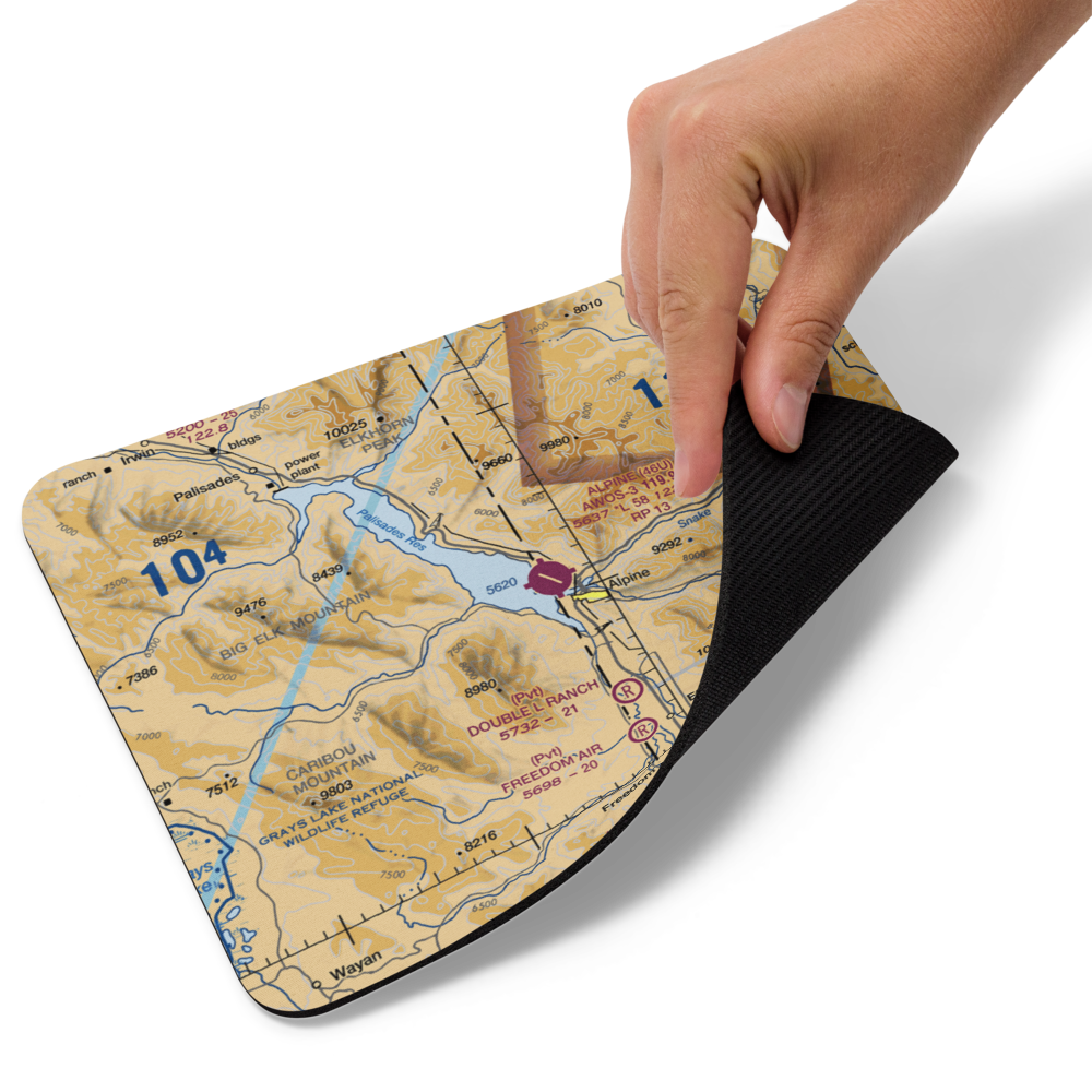 Palisades Field (59ID) VFR Sectional Mouse Pad 